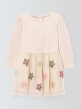 John Lewis Baby Sequin Floral Tulle Dress, Multi