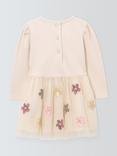 John Lewis Baby Sequin Floral Tulle Dress, Multi