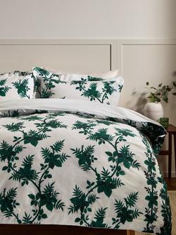 John Lewis X Collagerie Botanical Vine Duvet Cover Set - view 2, Leaf Green