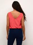 KAFFE Elise V-Neck Regular Fit Tank Top, Cayenne