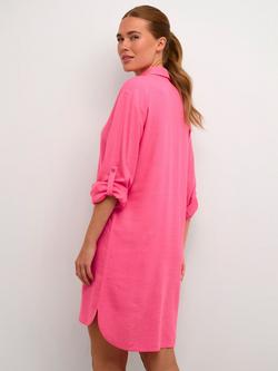 KAFFE Milia Shirt Dress, Hot Pink - view 2, Hot Pink