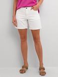 KAFFE Zelina Classic Denim Shorts, Chalk