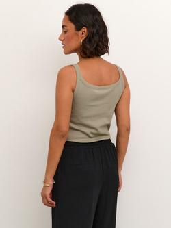KAFFE Carna Scoop Neck Tank Top - view 2, Vetiver