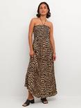 KAFFE Amber Classic Leopard Print Maxi Dress, Multi