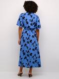 KAFFE Arina Floral Maxi Dress, Blue