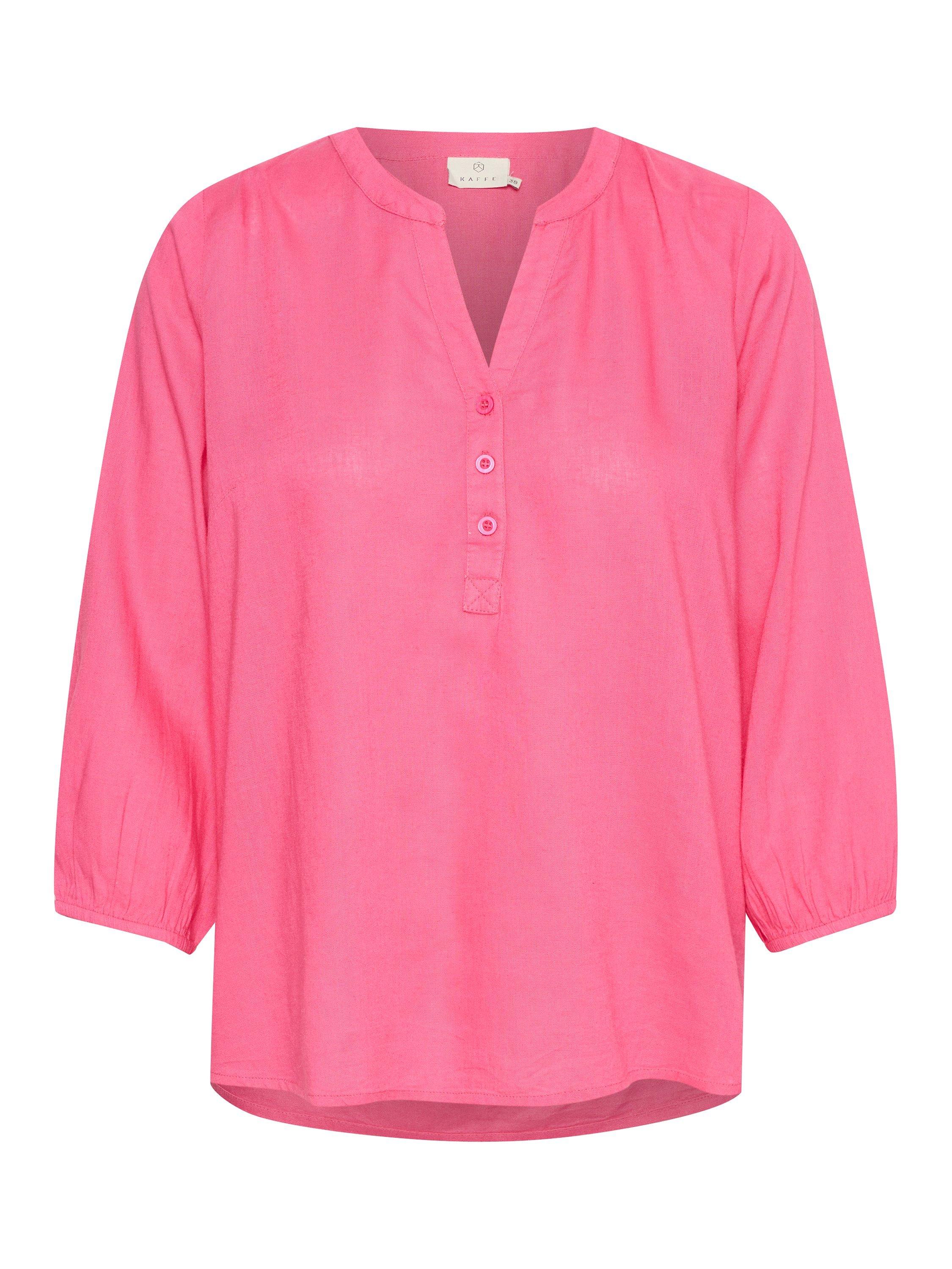 Product image 5 of 6, which shows KAFFE Milia Blouse, Hot Pink, 16