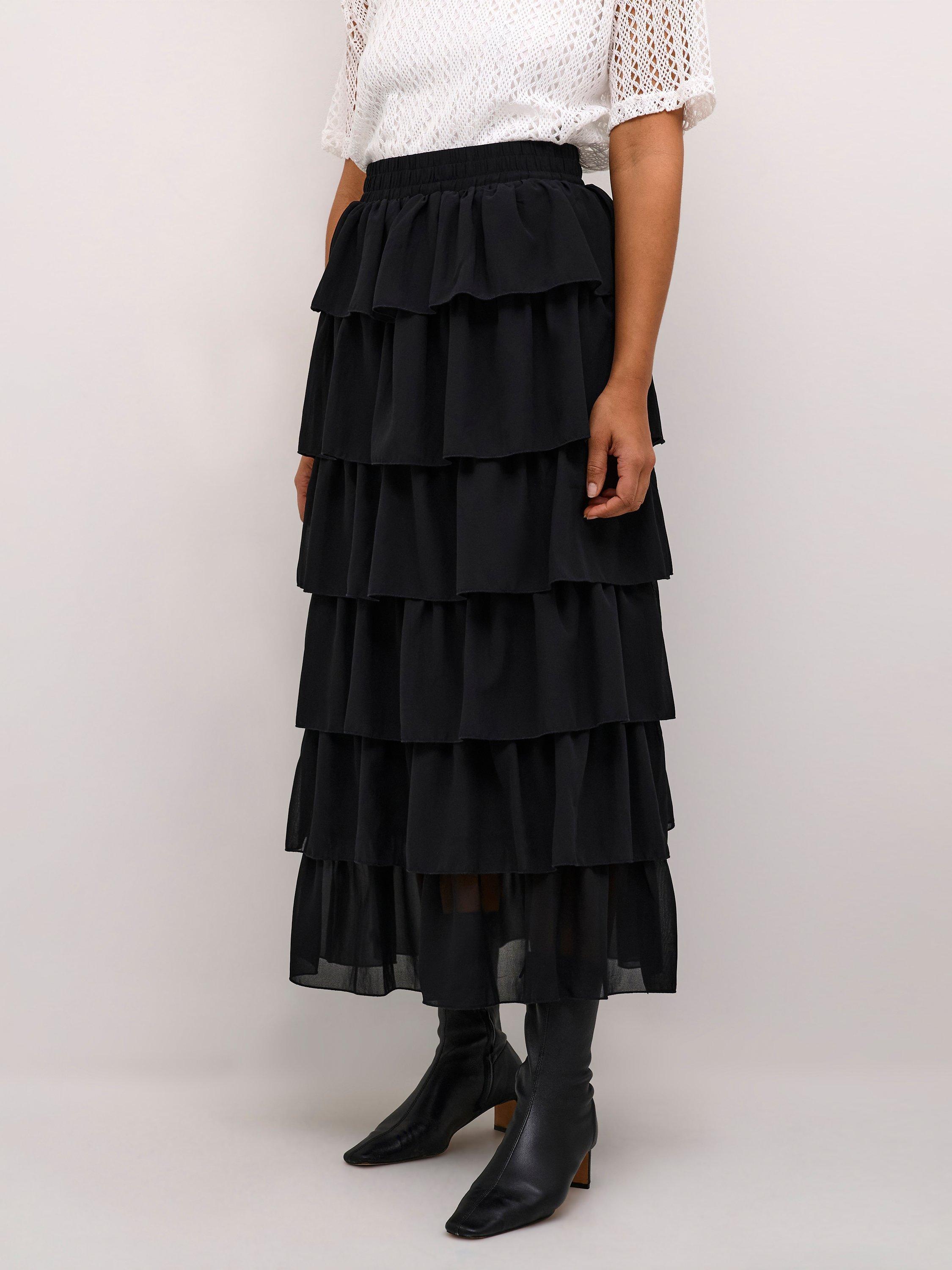 Black a line skirt maxi hotsell