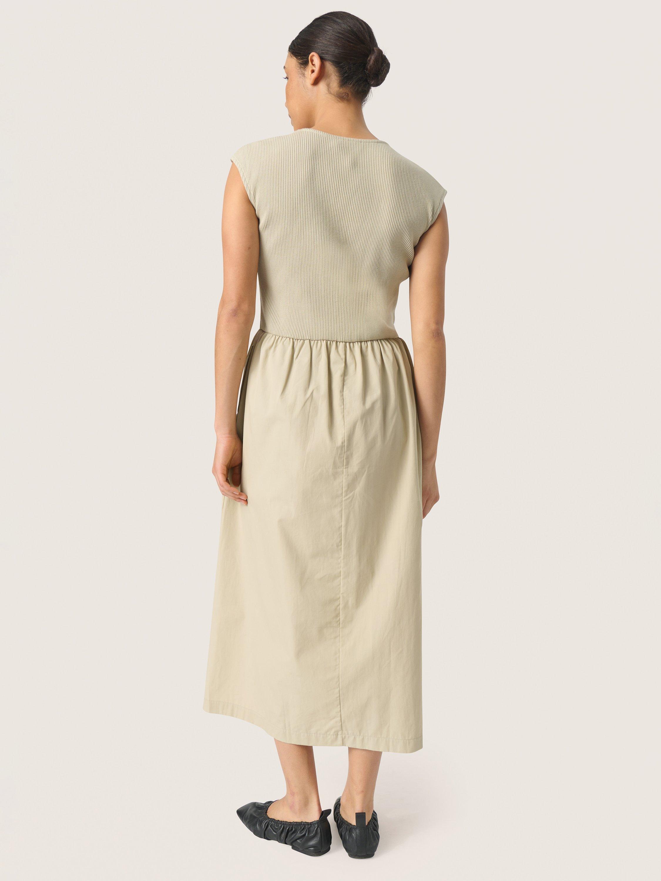 Soaked In Luxury Simone Fit Flare Midi Dress, Spray Green, XS