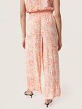 Soaked In Luxury Zaya Wide Leg High Waist Trousers, Apricot Dizzy