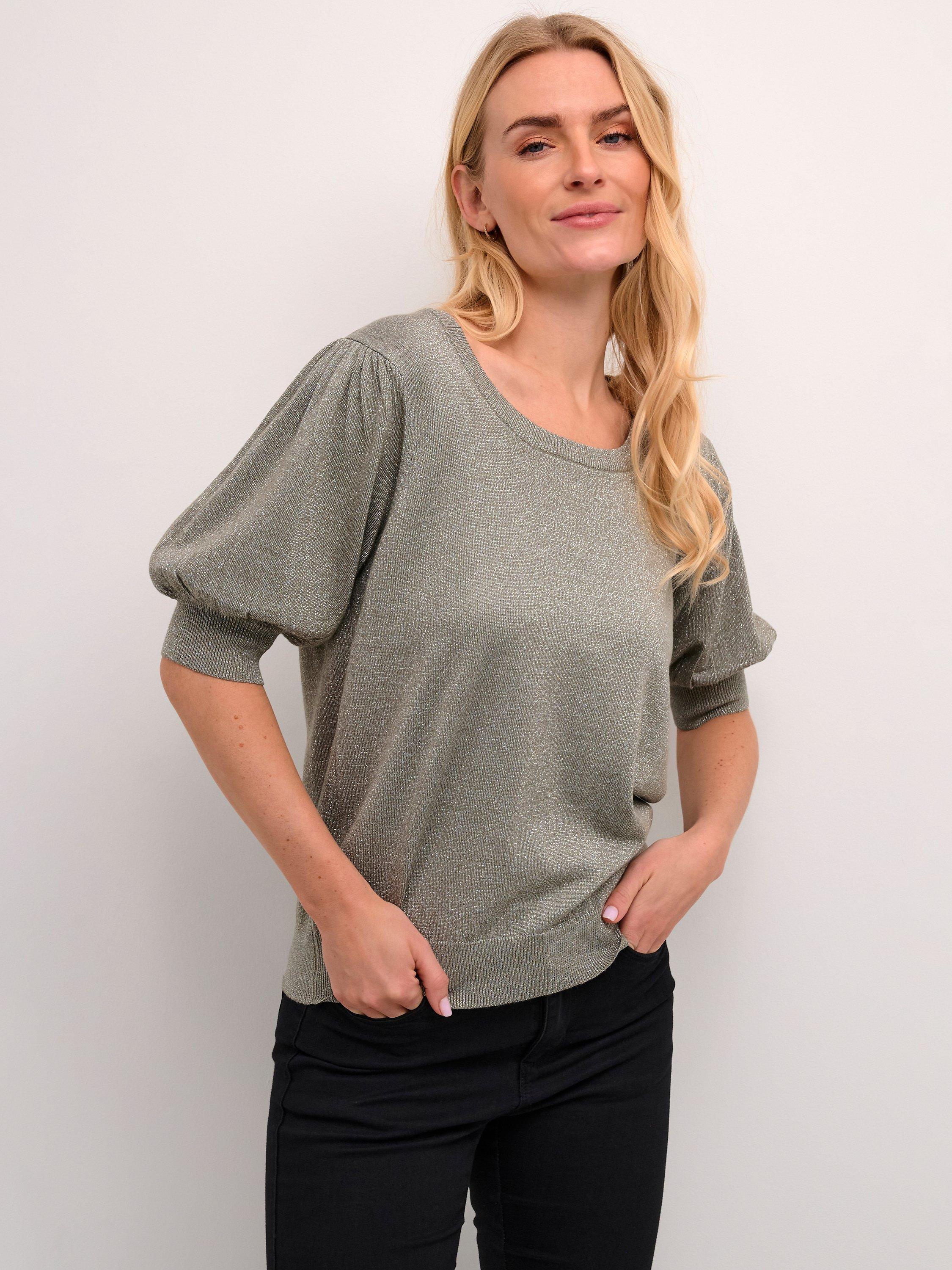 Black half sleeve sweater hot sale