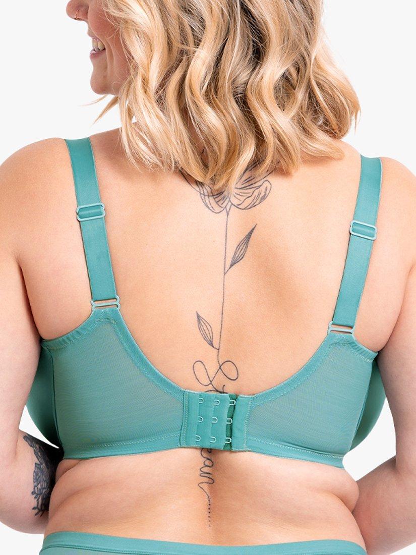 Product image 4 of 6, which shows Curvy Kate WonderFully Full Cup Bra, Mineral Blue, 32G