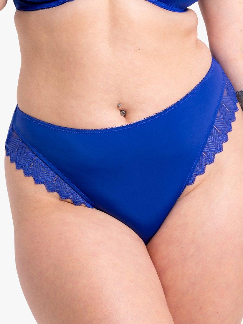 Product image 1 of 3, which shows Curvy Kate Wild One Brazilian Knickers, Ultraviolet, S