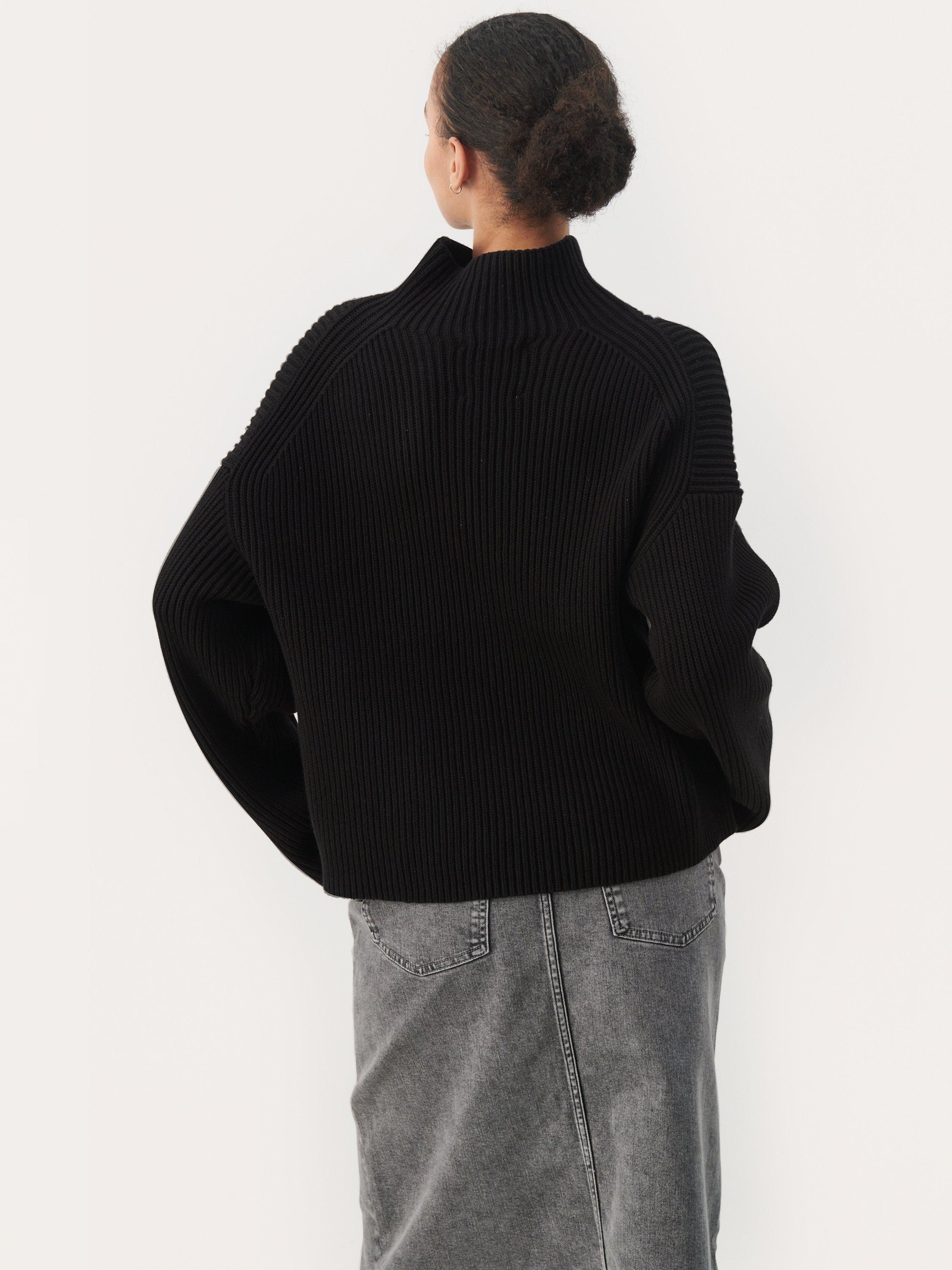 Part Two Angeline Oversized Rib Knit Jumper, Black, XS