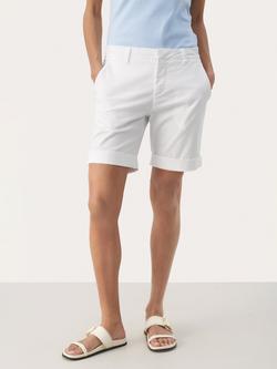Part Two Hanijan Regular Fit Folded Cuff Shorts, Bright White