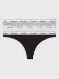 Calvin Klein Modern Logo Cotton Thong, Pack of 3