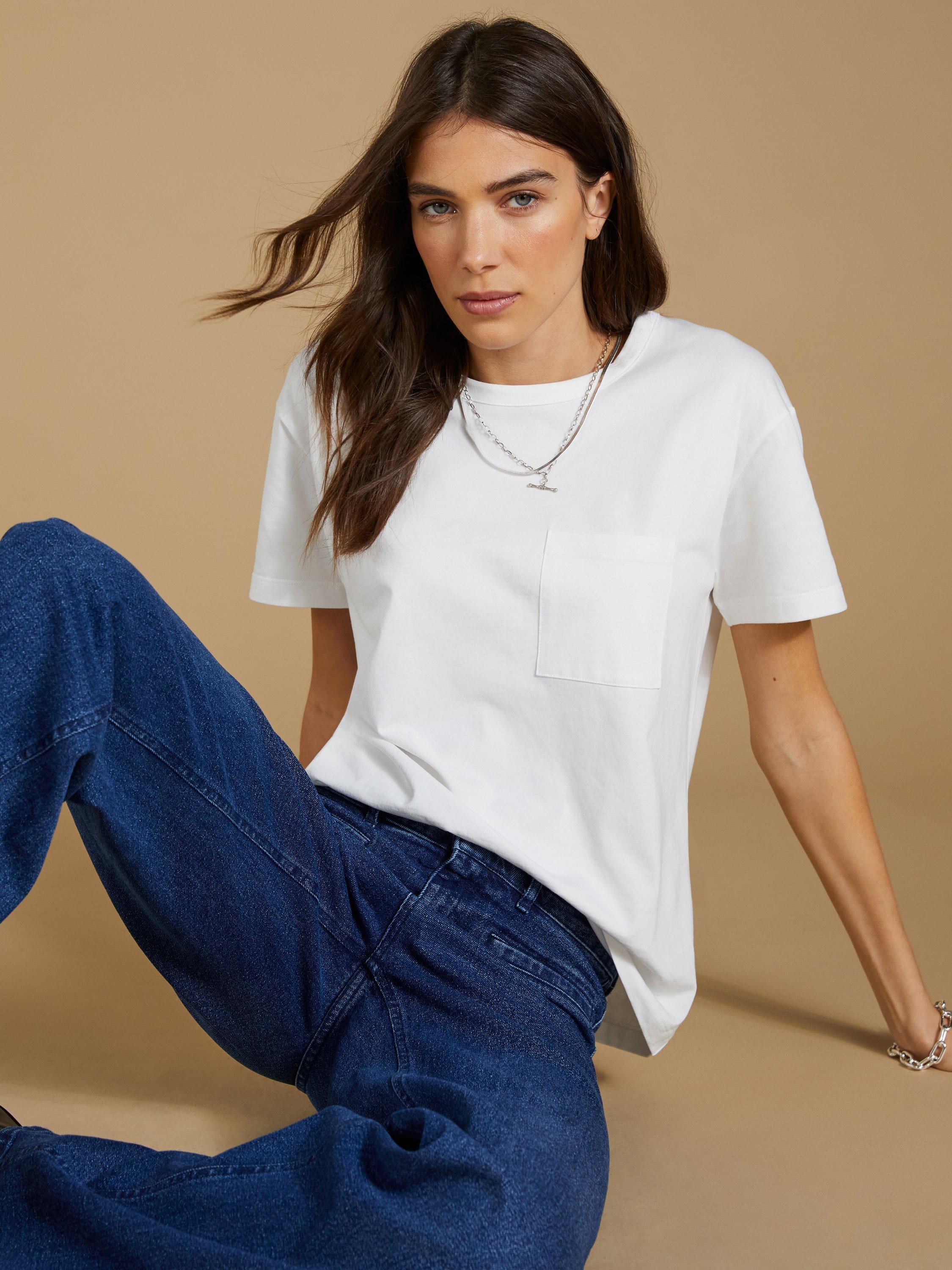 Baukjen Essentials Cotton Perfect T-Shirt, Pure White