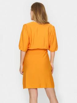 Saint Tropez Eleanor Short Sleeve Wrap Dress, Apricot - view 2, Apricot