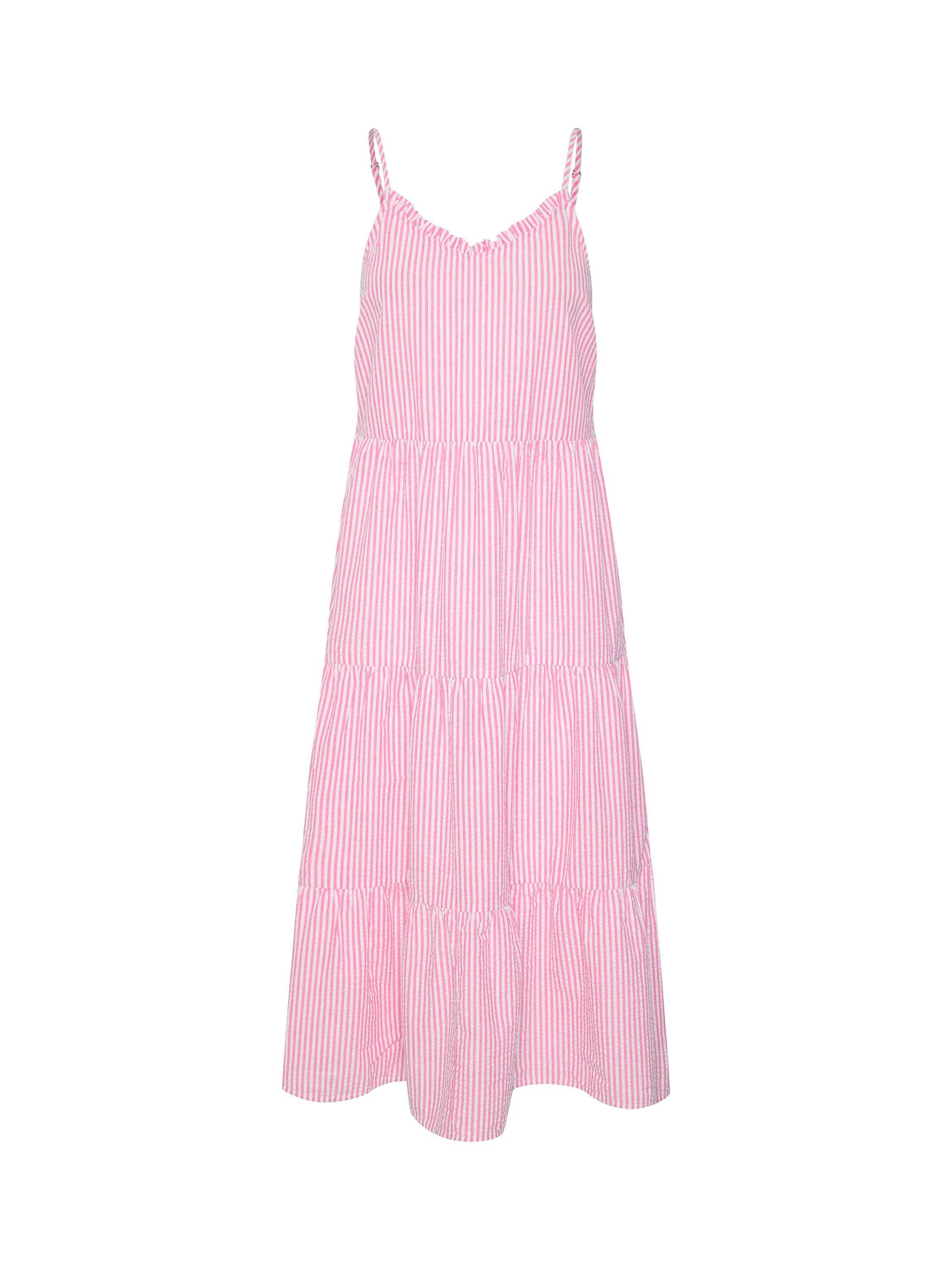 Product image 4 of 5, which shows Saint Tropez Elmiko Spaghetti Strap Midi Dress, Pink Cosmos, XXL