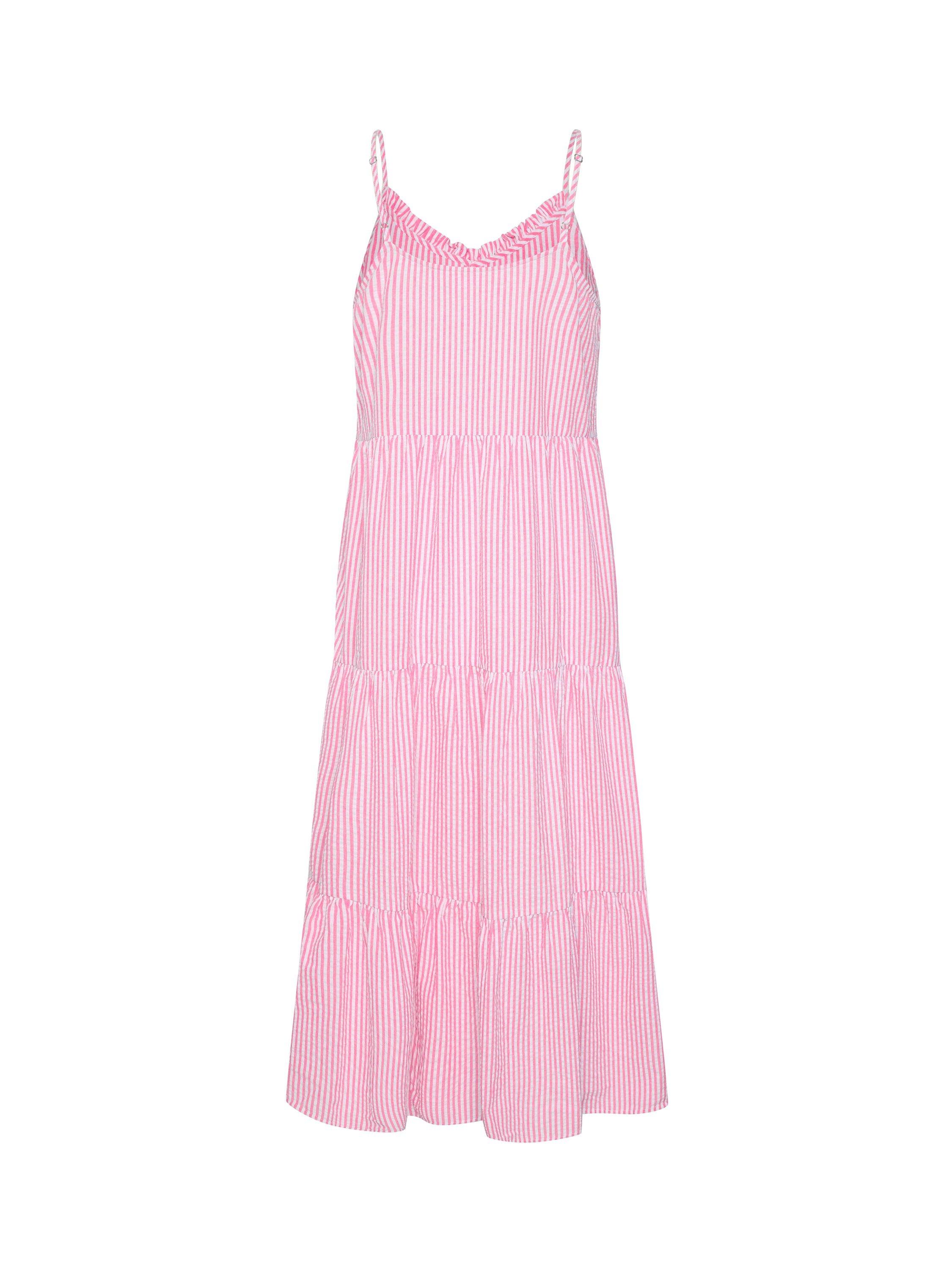 Saint Tropez Elmiko Spaghetti Strap Midi Dress, Pink Cosmos, XS