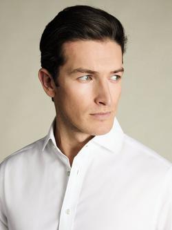Charles Tyrwhitt Cotton Slim Fit Non-Iron Shirt - view 2, White