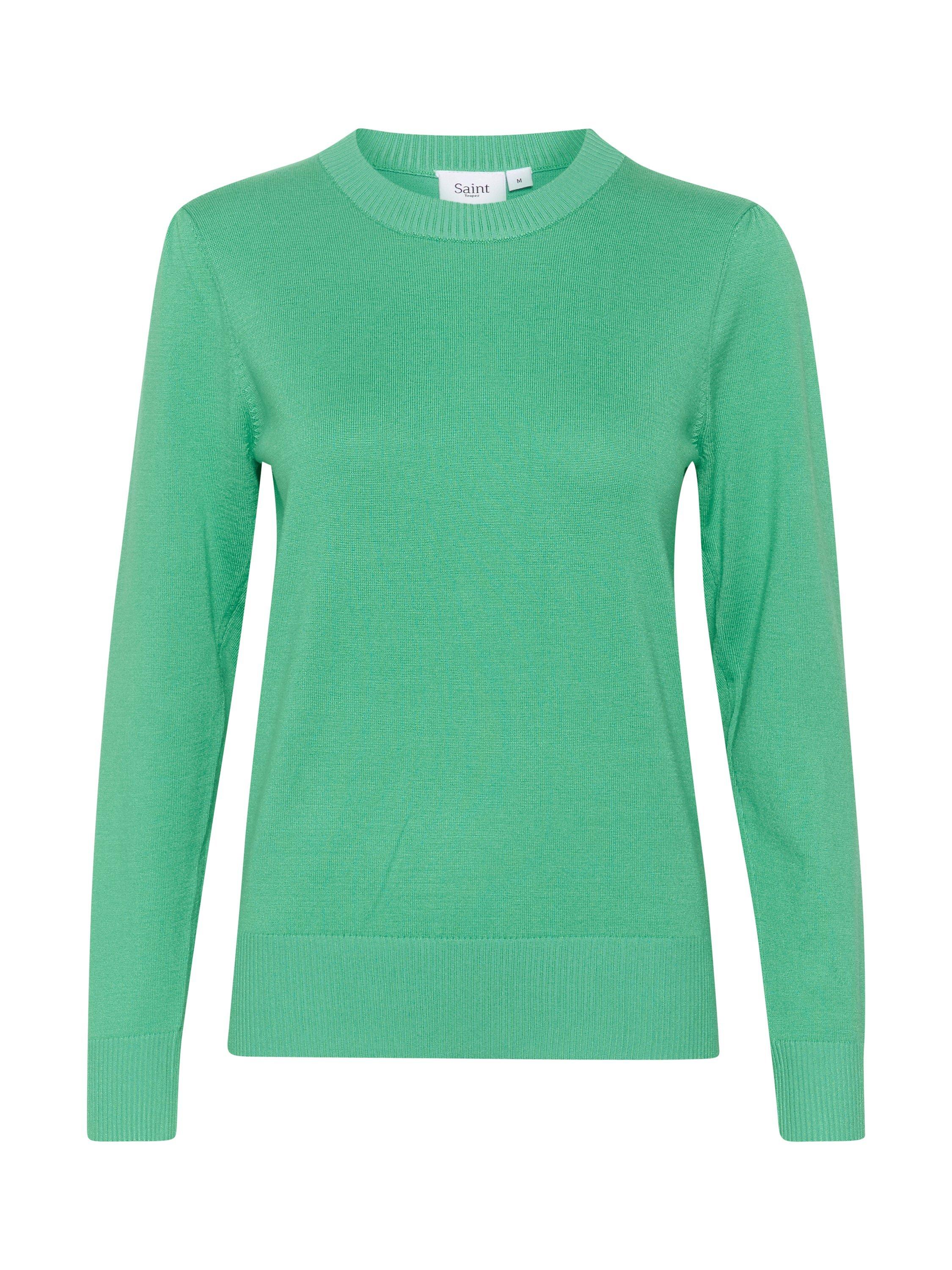 Saint Tropez Mila Long Sleeve Crew Neck Pullover Jumper, Gumdrop Green, XS