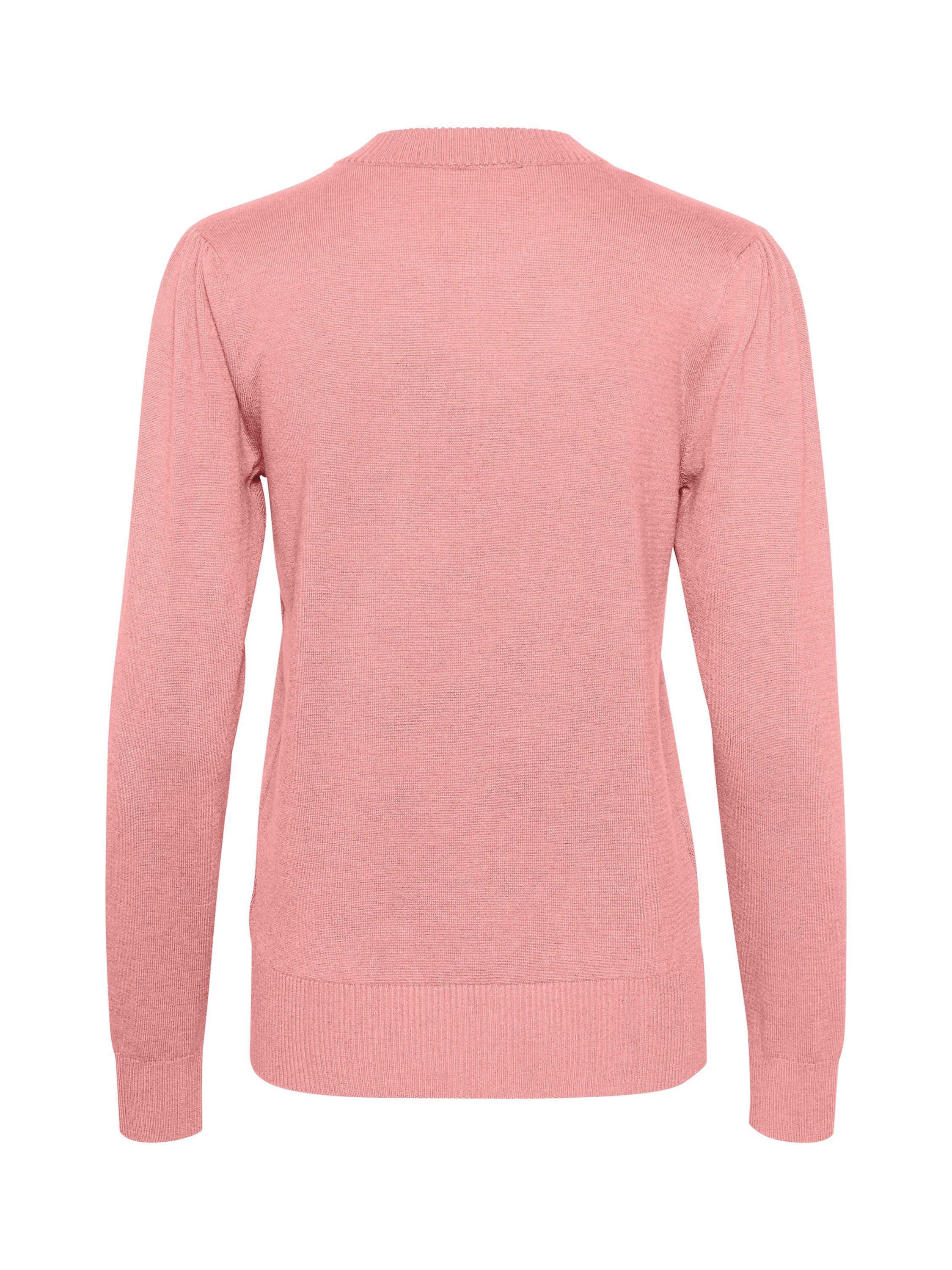 Product image 6 of 6, which shows Saint Tropez Mila Long Sleeve Crew Neck Pullover Jumper, Brandied Apricot, S