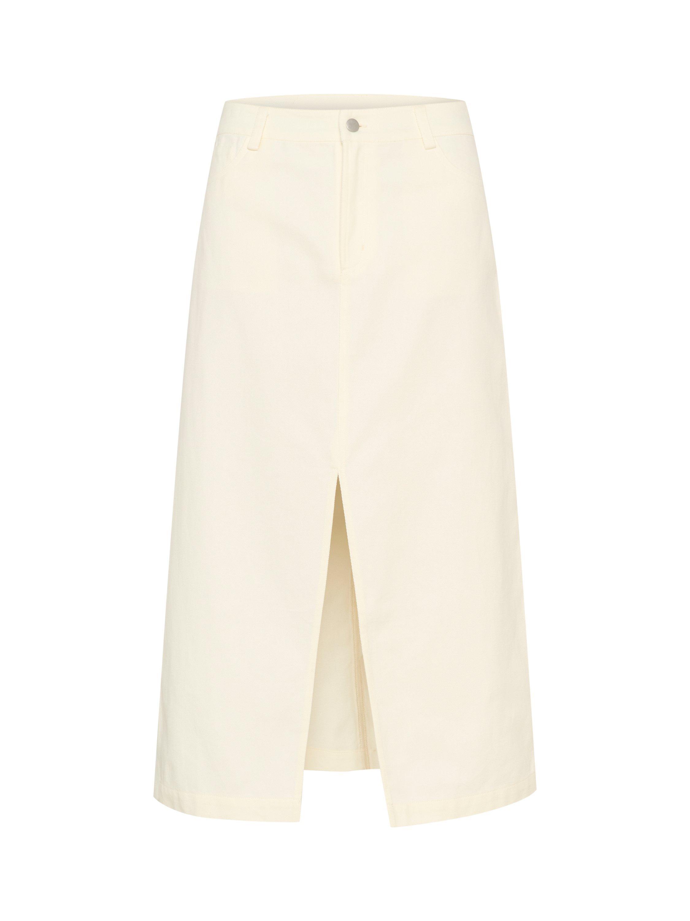 Product image 4 of 5, which shows Saint Tropez Diki Denim Skirt, Ice, S