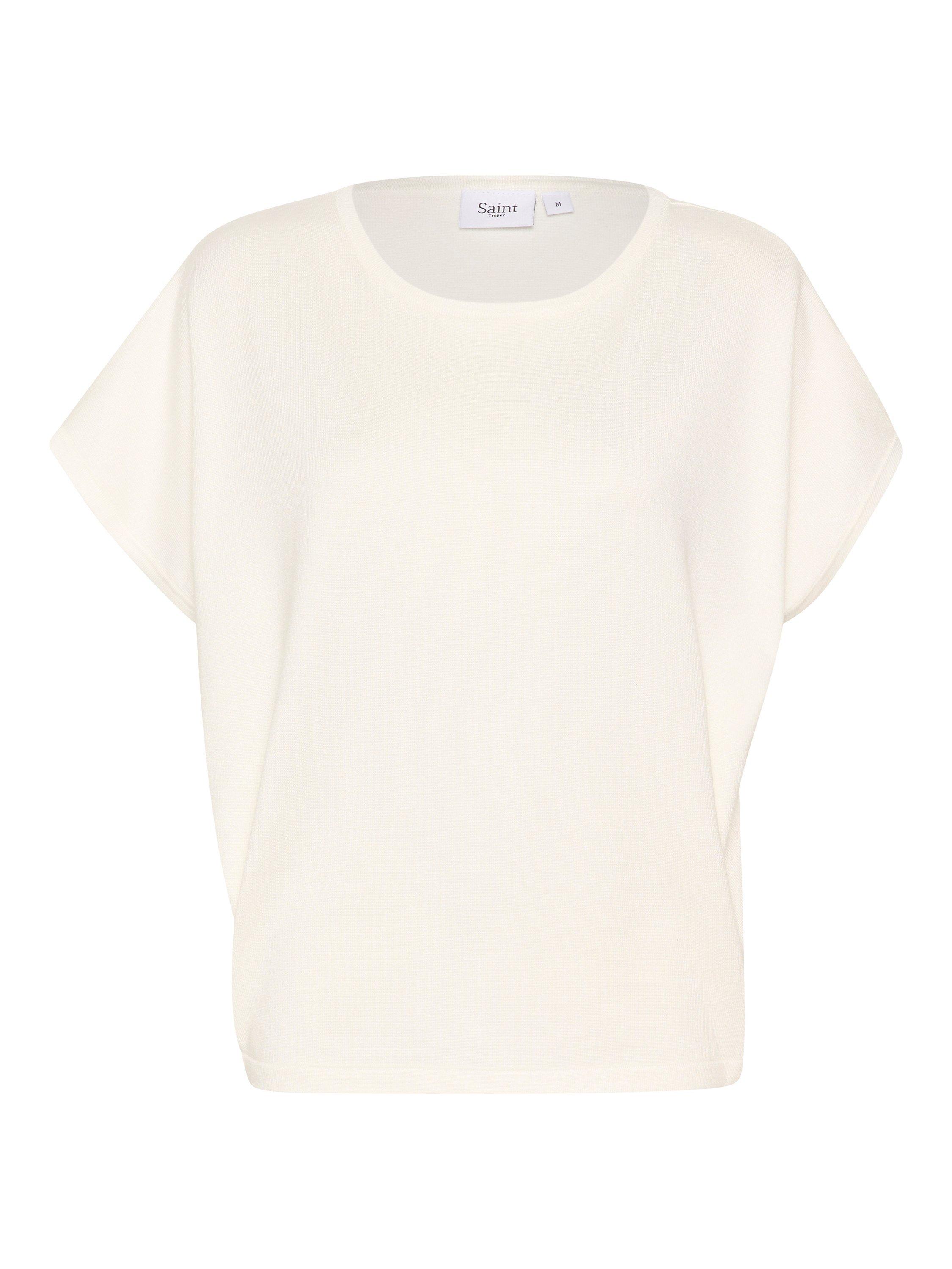 Product image 4 of 5, which shows Saint Tropez Mila Short Sleeve Round Neck Top, Ice, XS