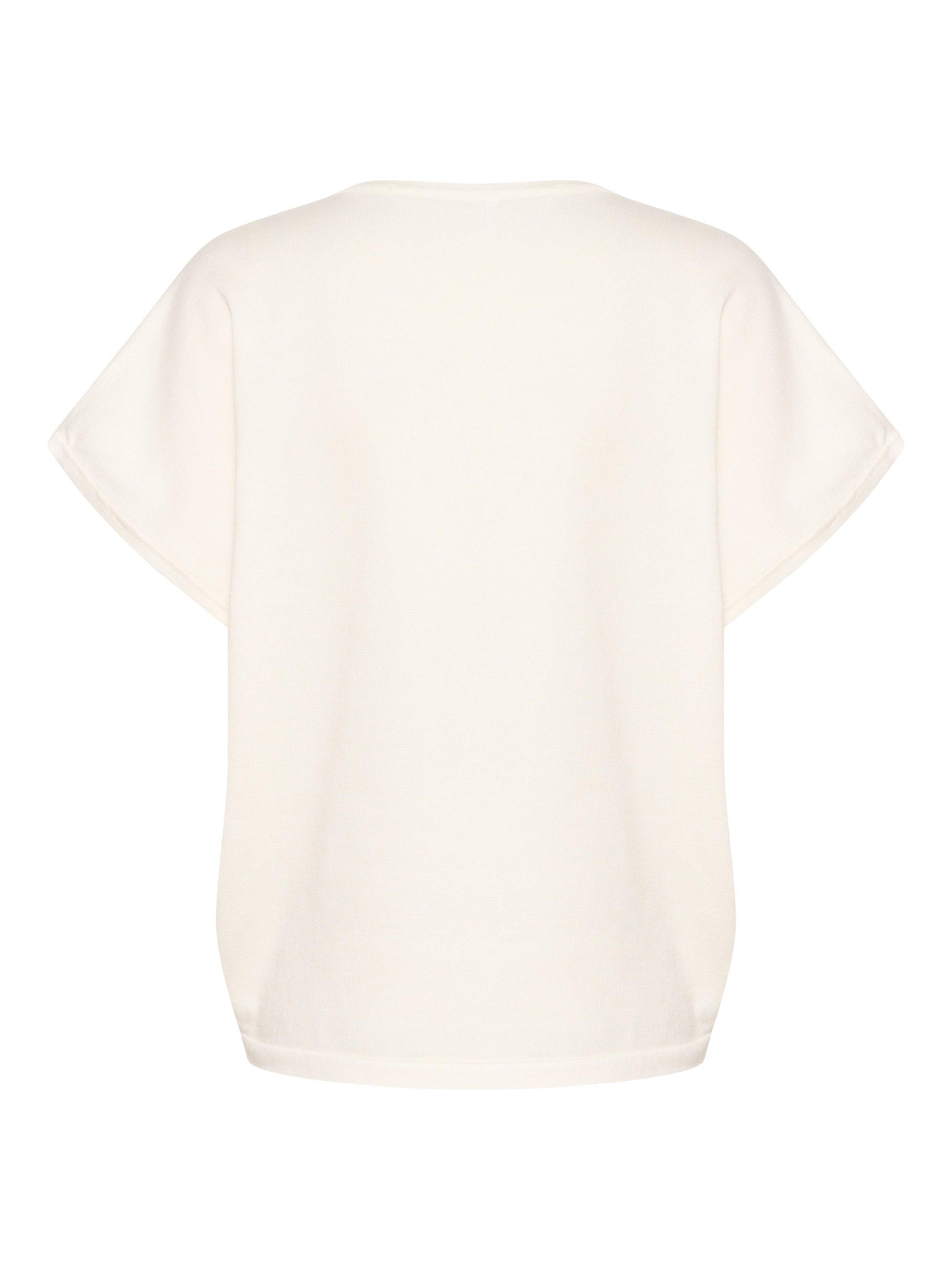 Product image 5 of 5, which shows Saint Tropez Mila Short Sleeve Round Neck Top, Ice, XS