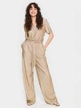 Saint Tropez Evy Metallic Wide Leg Jumpsuit, Gold