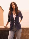 NRBY Penny Linen Jersey Jacket, Navy