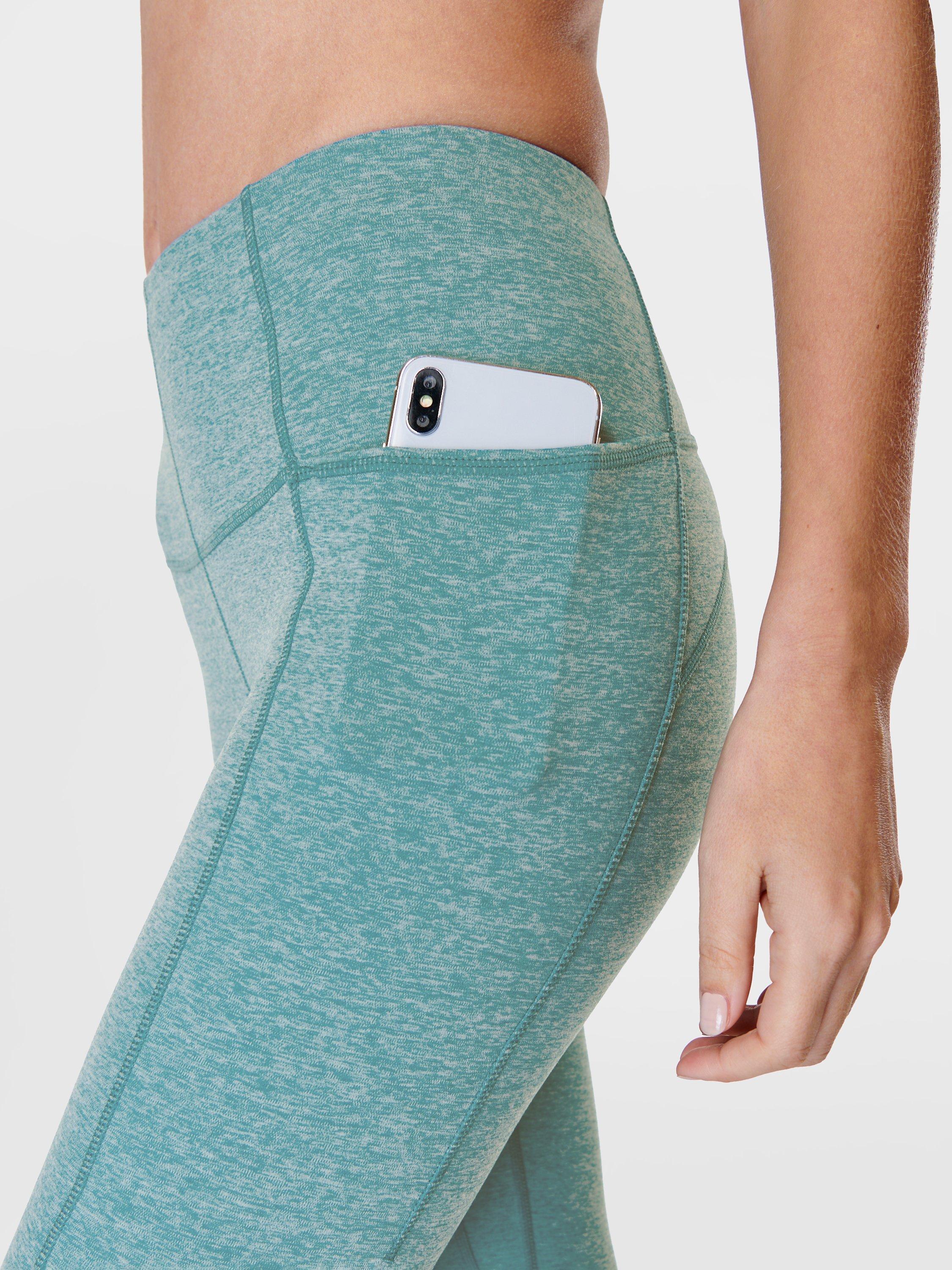 Product image 6 of 7, which shows Sweaty Betty Super Soft Yoga Leggings, Reef Teal Blue Marl, XS