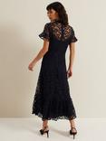 Phase Eight Lula Lace Dress, Navy