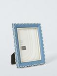 John Lewis Multi Scallop Hand Painted Photo Frame, Blue