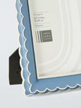 John Lewis Multi Scallop Hand Painted Photo Frame, Blue