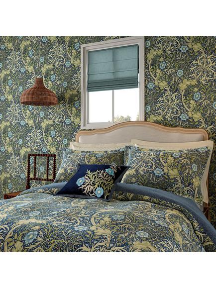 Morris & Co. Seaweed Cotton Bedding, Multi - view 2, Multi