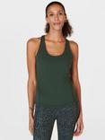 Sweaty Betty Super Soft Sleek Racerback Bra Tank, Trek Green