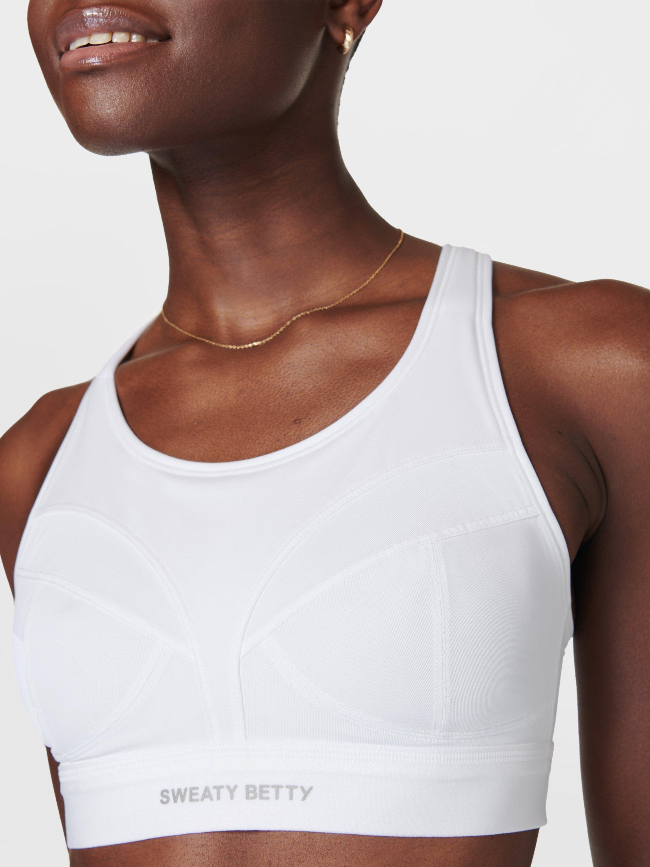 Product image 2 of 6, which shows Sweaty Betty Power Pro Running Bra, White, 30A
