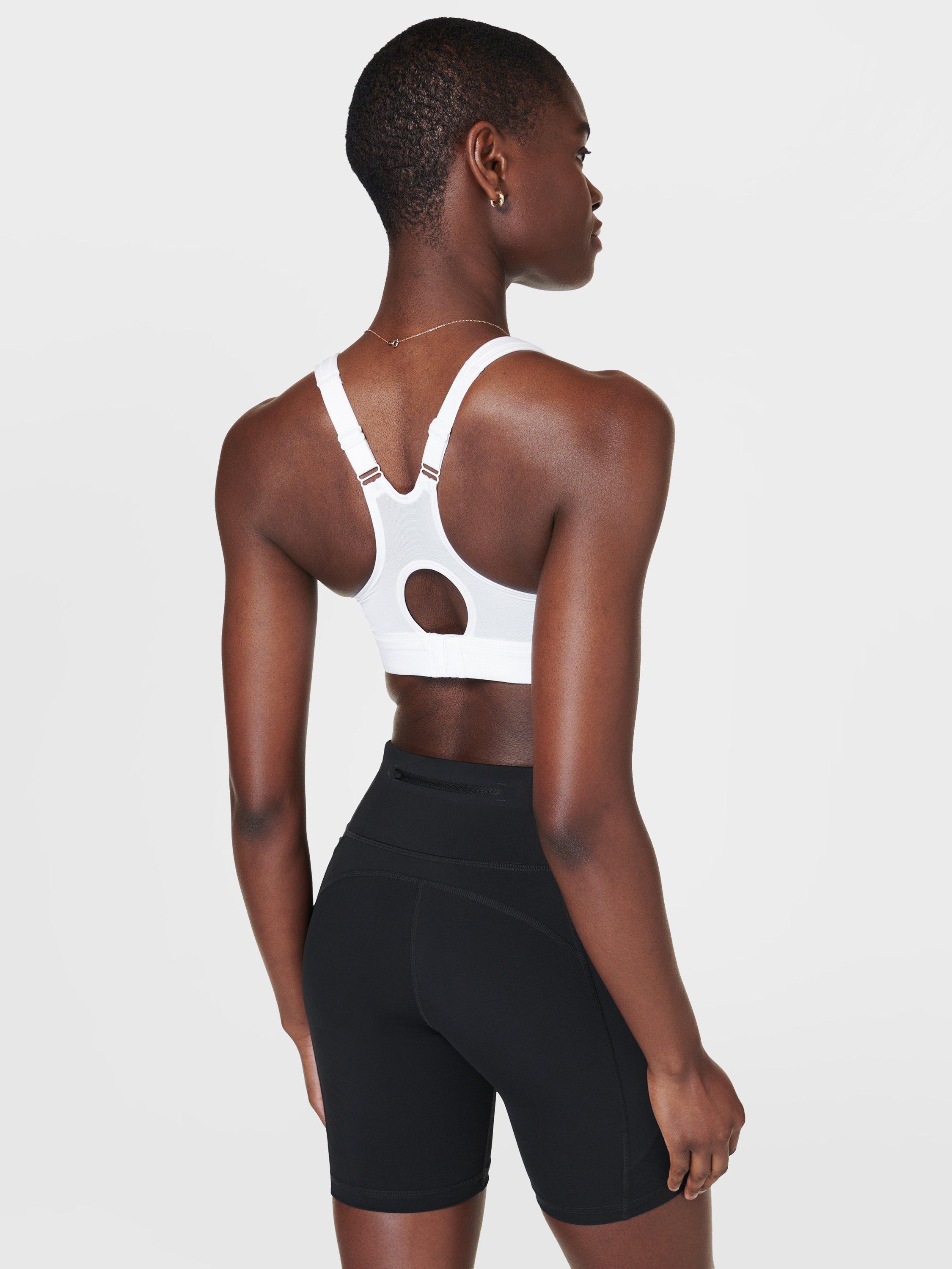 Product image 3 of 6, which shows Sweaty Betty Power Pro Running Bra, White, 30A