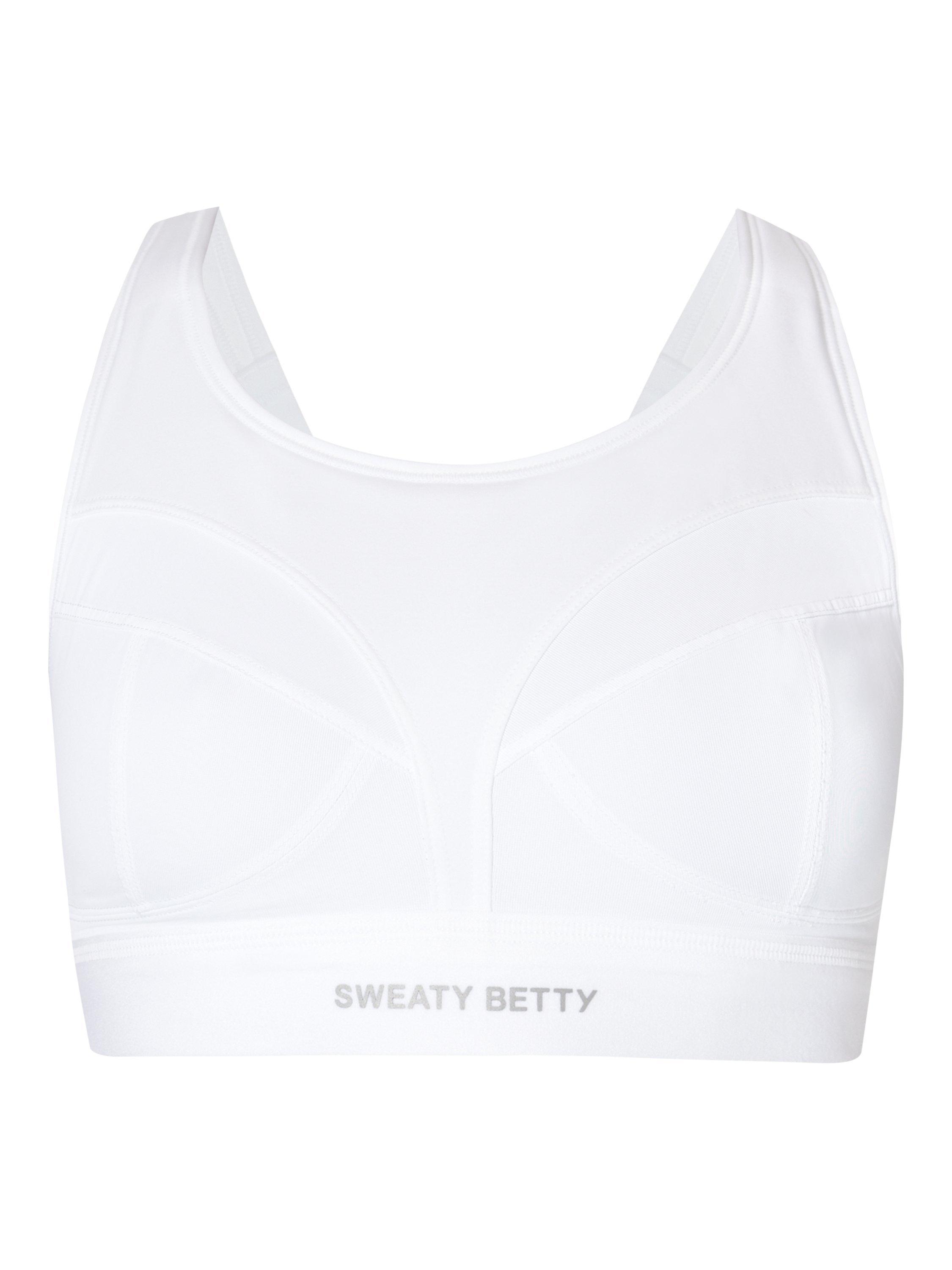 Product image 6 of 6, which shows Sweaty Betty Power Pro Running Bra, White, 30A