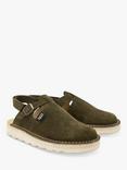 Young Soles Kids' Heidi Suede Clogs, Olive