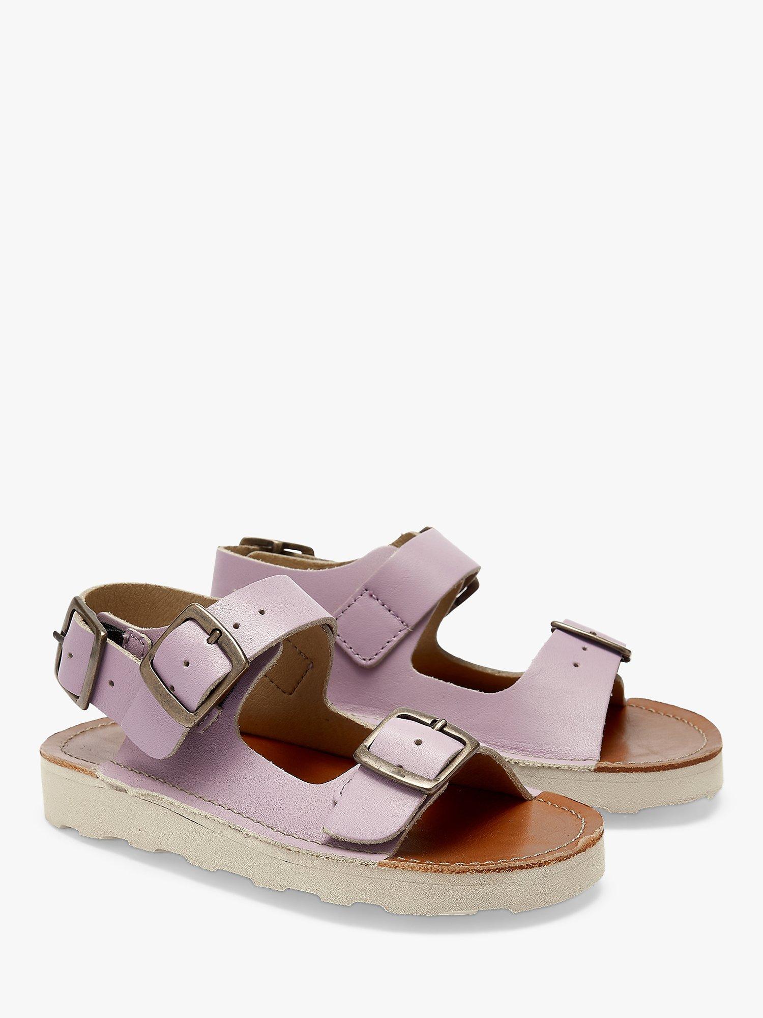 Product image 2 of 3, which shows Young Soles Kids' Spike Leather Sandals, Lilac, 7 Jnr