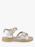 Young Soles Kids' Pearl Vegan Two Part Sandals, Silver