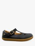 Young Soles Kids' Leather Darcey T-Bar Shoes, Navy