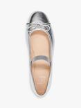 Dune Helenas Flexible Sole Ballet Pump, Silver