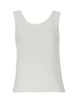 Gina Bacconi Double Layer Chiffon Cami, Silver Mist