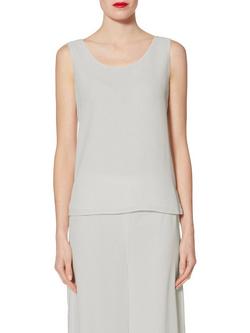 Gina Bacconi Double Layer Chiffon Cami - view 2, Silver Mist