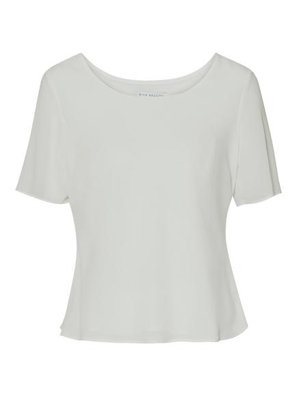 Gina Bacconi Triple Layer Chiffon Top, Silver Mist