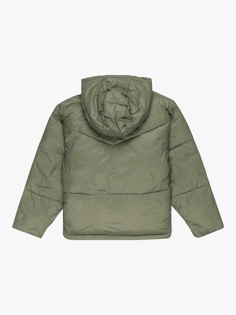 Product image 2 of 2, which shows Roxy Kids' Forever This Young Recycled Puffer Jacket, Oil Green, 8 years