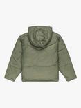 Roxy Kids' Forever This Young Recycled Puffer Jacket, Oil Green